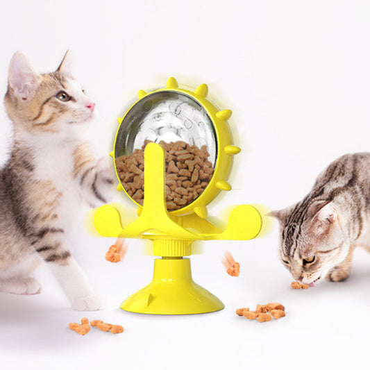 Cat windmill toy Amazon hair rubr light rotating scratching spring human cat toy cat turntable toy