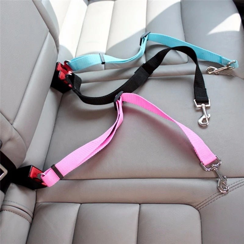 Dog & Cat Adjustable Car Seat Belt Harness - WellFurr