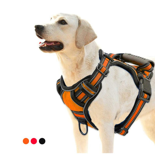 Dog Harness No Pull Breathable Reflective Pet Harness Vest - WellFurr