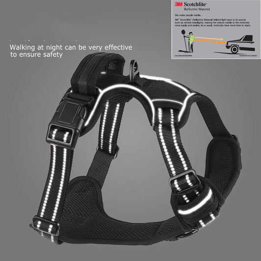 Dog Harness No Pull Breathable Reflective Pet Harness Vest - WellFurr