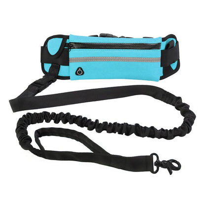 Hands - Free Dog Leash with Bungee & Waist Belt for Large Dogs - WellFurr