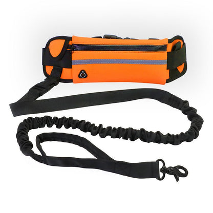 Hands - Free Dog Leash with Bungee & Waist Belt for Large Dogs - WellFurr