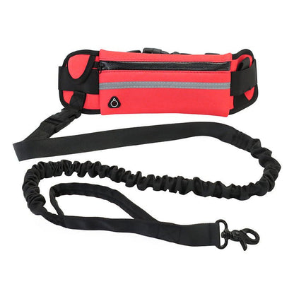 Hands - Free Dog Leash with Bungee & Waist Belt for Large Dogs - WellFurr