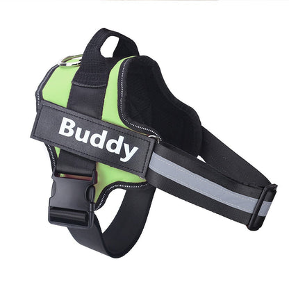 Personalize NO PULL Reflective Breathable Adjustable Dog Harness - WellFurr