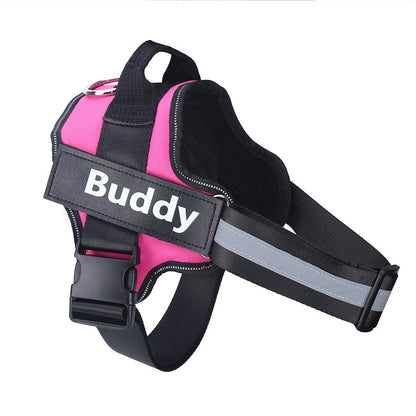Personalize NO PULL Reflective Breathable Adjustable Dog Harness - WellFurr