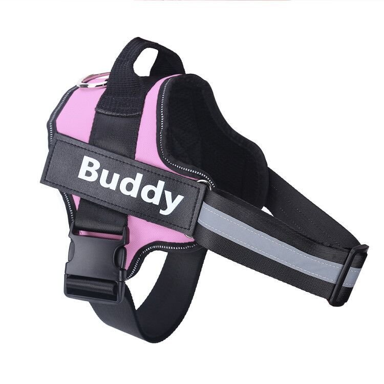 Personalize NO PULL Reflective Breathable Adjustable Dog Harness - WellFurr