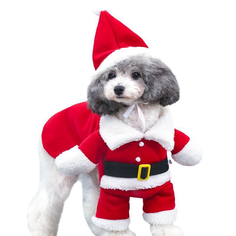 Pet Christmas Decoration Standing Costume Costume - WellFurr