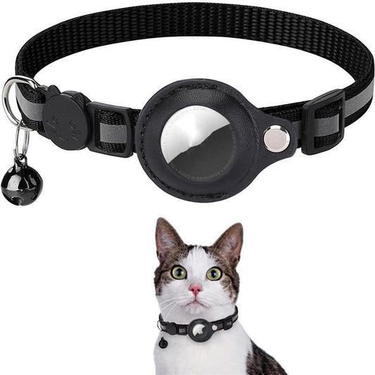 Reflective Collar Waterproof Holder Case For Airtag Air Tag Airtags Protective Cover Cat Dog Kitten Puppy Collar - WellFurr