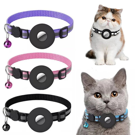 Reflective Collar Waterproof Holder Case For Airtag Air Tag Airtags Protective Cover Cat Dog Kitten Puppy Collar - WellFurr