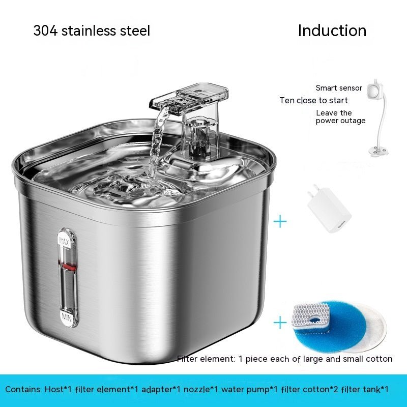 Stainless Steel Automatic Water Feeder - WellFurr