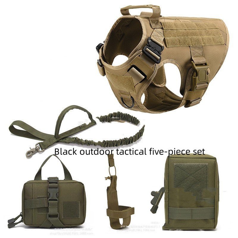 Tactical Dog Harness K9 Training Vest Dog Harness And Leash Set For - WellFurr